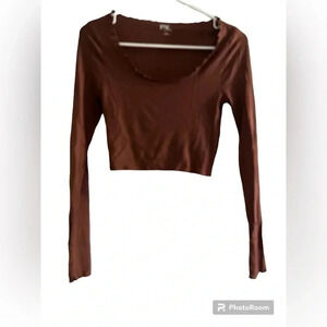 PAC Cares ribbed crop shirt - Size XS